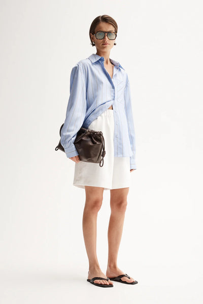 Henry Stripe Shirt BLUE STRIPE