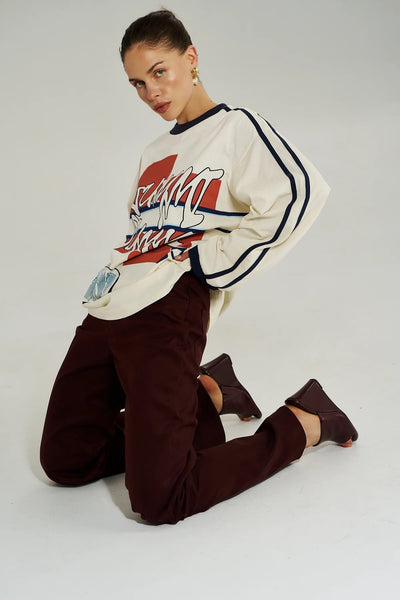 Bleu 55 LS Tee VINTAGE WHITE