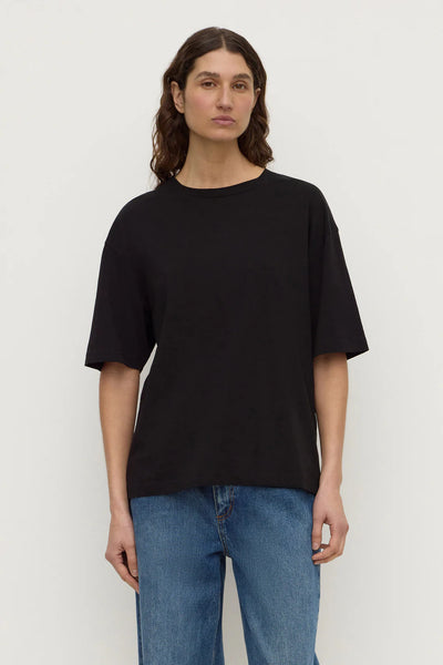 Kira Cotton Hemp Tee BLACK