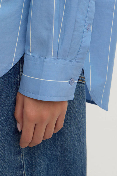 Marcia Stripe Long Sleeve Shirt BLUE/ WHITE STRIPE
