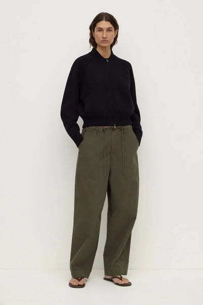 Gigi Cotton Utility Pant DARK MILITARY