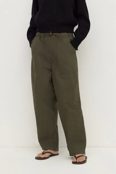 Gigi Cotton Utility Pant DARK MILITARY