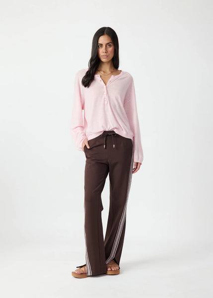 Rylee Knit Button Top ROSEWATER