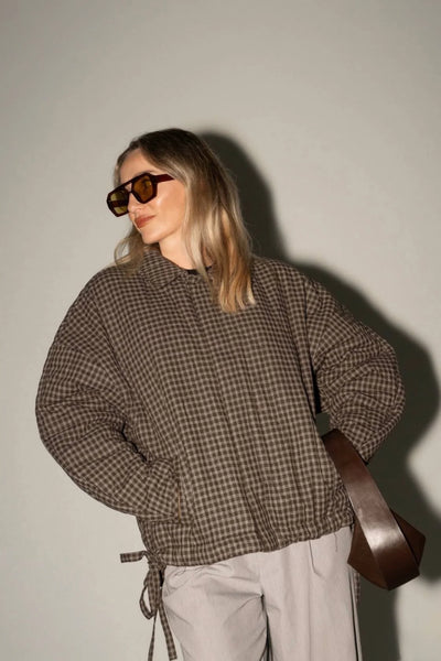Matteo Jacket ESPRESSO CHECK