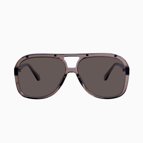 Bang TRANSPARENT MOCHA w. ROSE GOLD METAL/ BROWN LENS