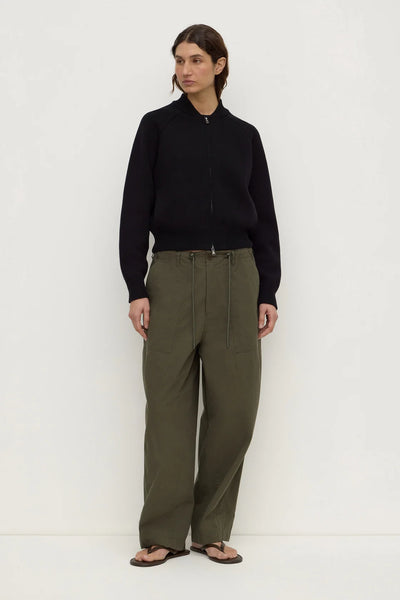 Gigi Cotton Utility Pant DARK MILITARY