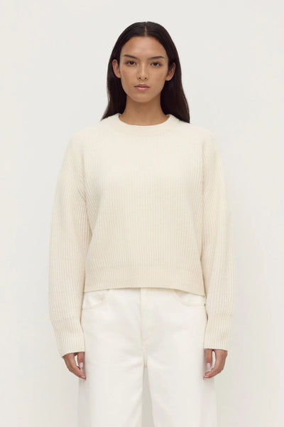 Amerie Cashmere Knit Jumper WHITE