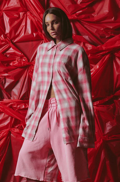 Be A Kind Human Oversized Shirt PINK