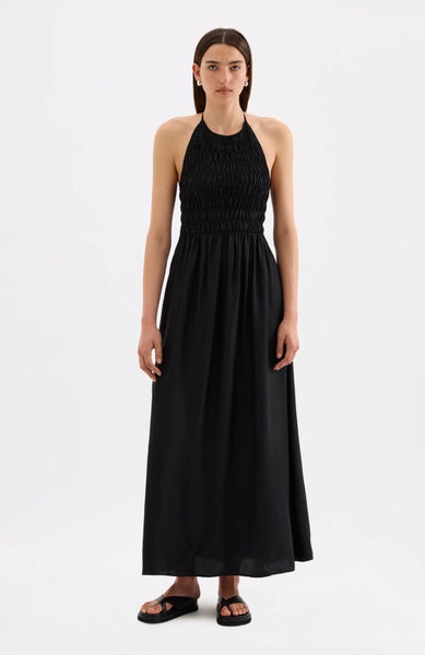 Mira Tencel Maxi Dress BLACK