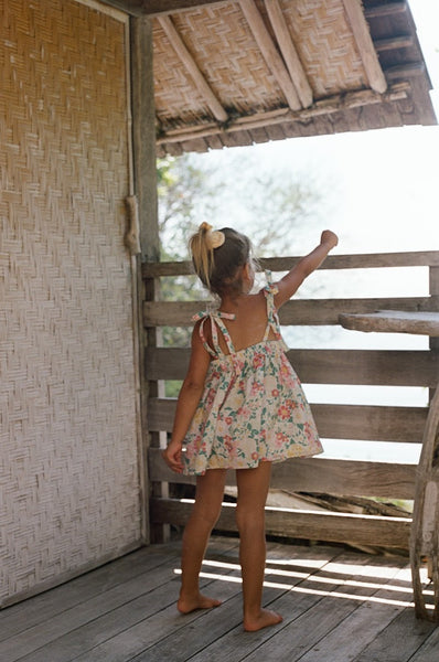 Luna Pinafore GARDEN FLORAL