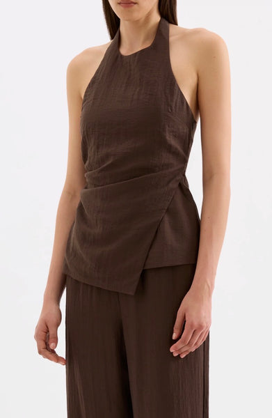 Juno Halter Top CHOCOLATE