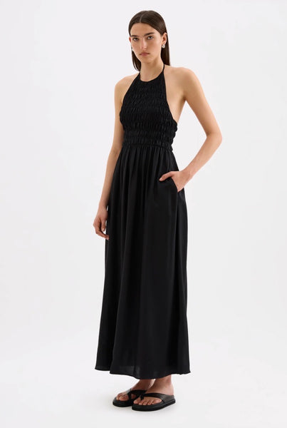 Mira Tencel Maxi Dress BLACK