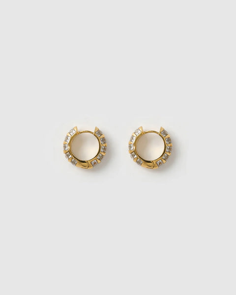 Hallie Earrings CLEAR SILVER