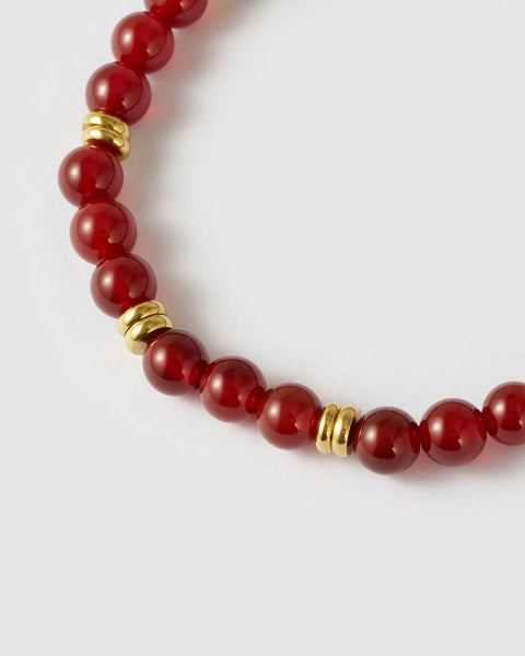 Tallulah Bracelet RED AGATE