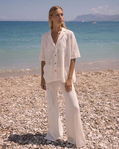 Aster Crochet Shirt CREAM