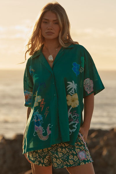 The Patron Shirt SEAS THE DAY GREEN