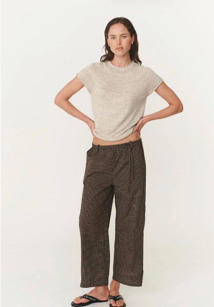 Gabe Lounge Pant CACAO CHECK