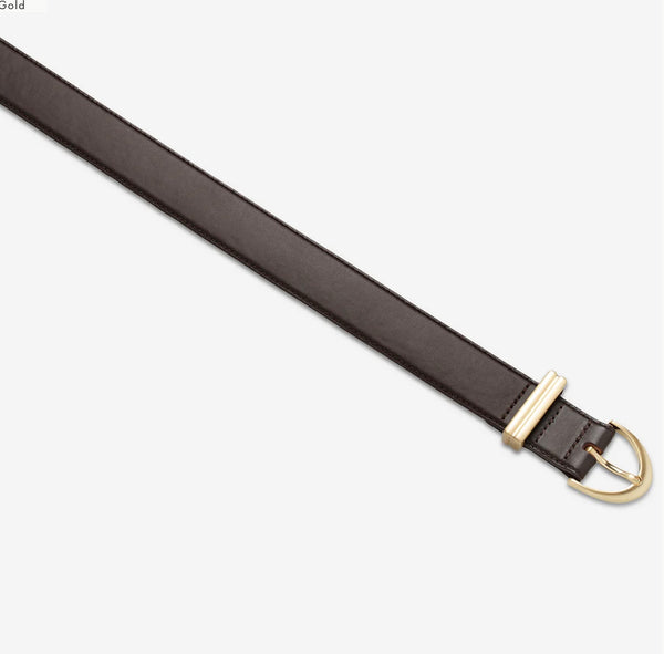 Under Your Spell Belt CHOCOLATE LEATHER / GOLD