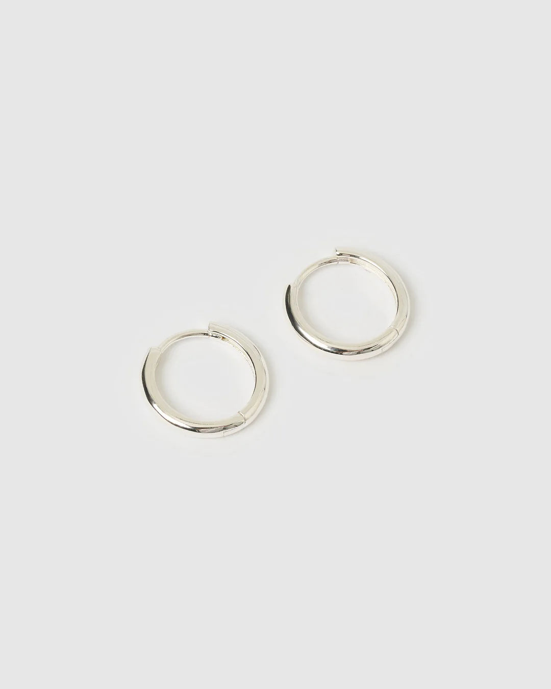 Jett Hoop Earrings SILVER