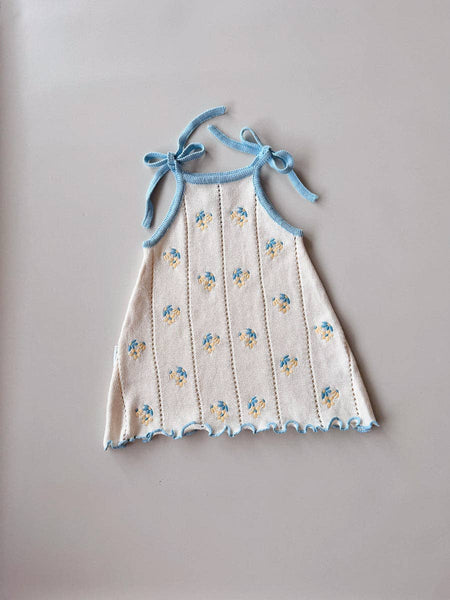 Bloom Pointelle Tie Dress PANSY