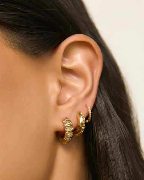 Hallie Earrings CLEAR SILVER