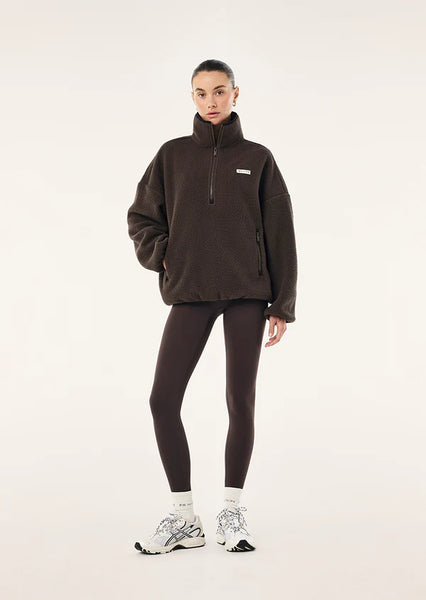 Rotate Quarter Zip COFFEE