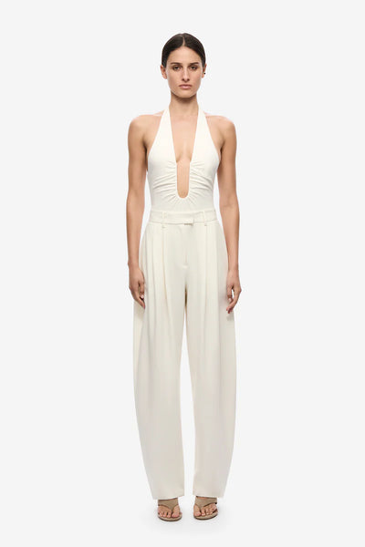 The Jennifer Cupro Bodysuit IVORY