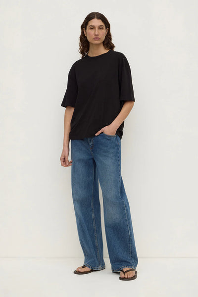 Kira Cotton Hemp Tee BLACK