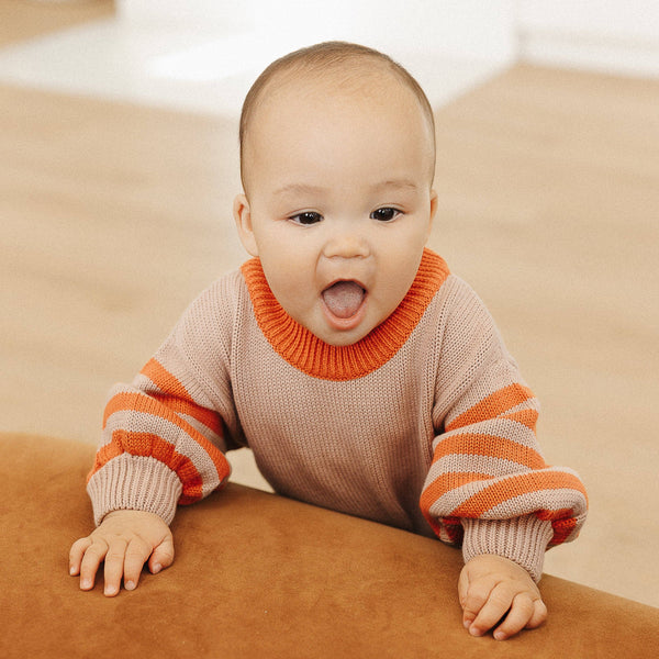 Organic Cotton Bubble Sleeve Jumper
