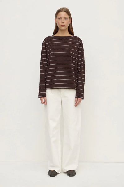 Scout Long Sleeve Tee GANACHE/ CREAM STRIPE
