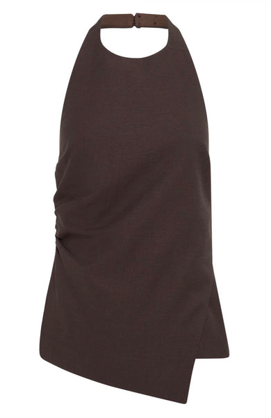 Juno Halter Top CHOCOLATE