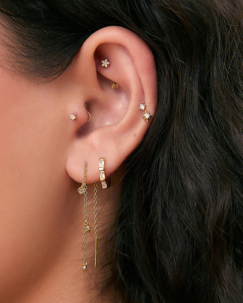 Comet Threader 14K GOLD PLATED