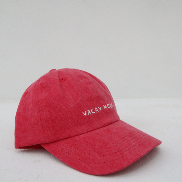 KIDS Vacay Mode Cap STONEWASH RED
