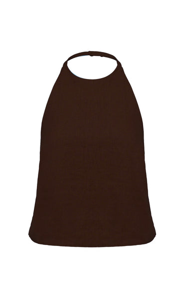 Riya Linen Top CHOCOLATE