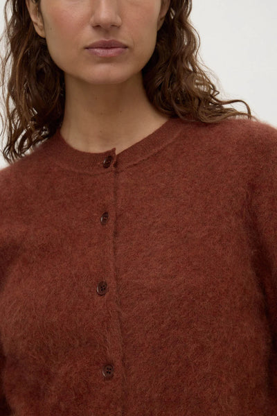 Carina Merino Wool Cardigan BURNT AMBER
