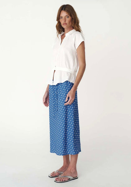 Allie Peplum Blouse BONE