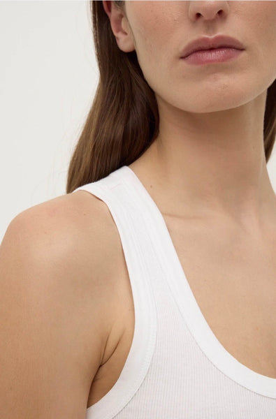 Robyn Scoop Rib WHITE