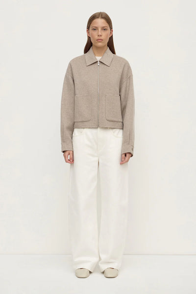 Dallas Wool Jacket PEBBLE
