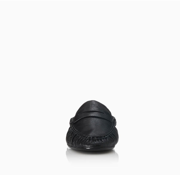 Ivy BLACK OILY CRINKLE LEATHER