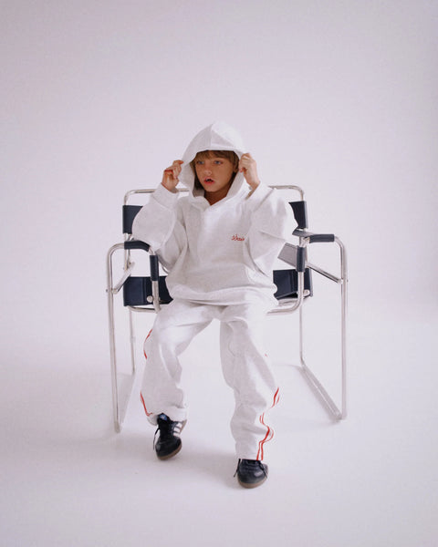 Kids Barrel Pants GREY/ RED