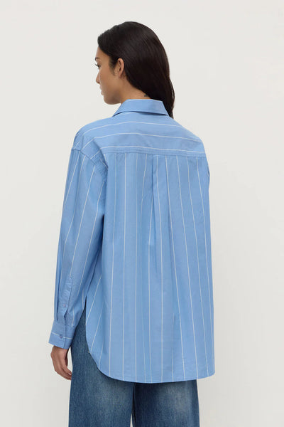 Marcia Stripe Long Sleeve Shirt BLUE/ WHITE STRIPE