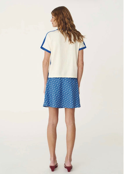 Frankie Silk Mini Skirt CORNFLOWER