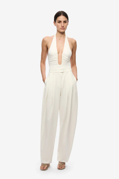 The Jennifer Cupro Bodysuit IVORY