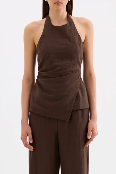 Juno Halter Top CHOCOLATE