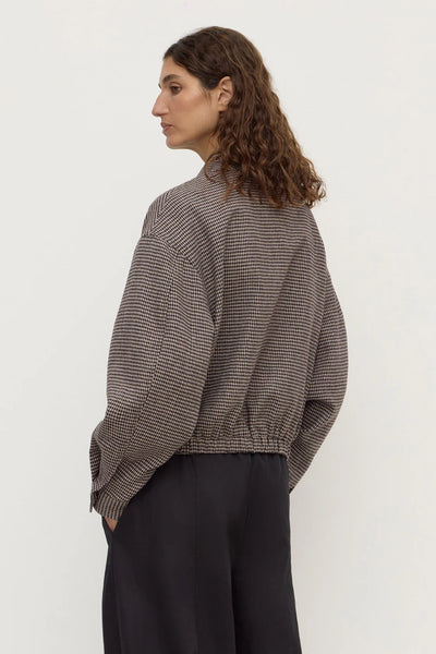 Solana Wool Jacket BROWN/BLACK CHECK