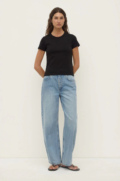 Lyla Cap Sleeve Tee BLACK