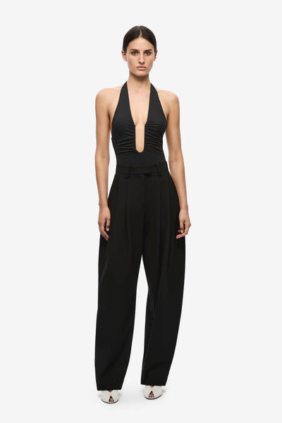 The Jennifer Cupro Bodysuit BLACK