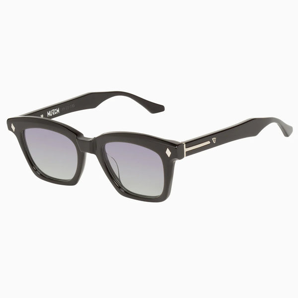 Hutch GLOSS BLACK SILVER METAL TRIM / BLACK LENS