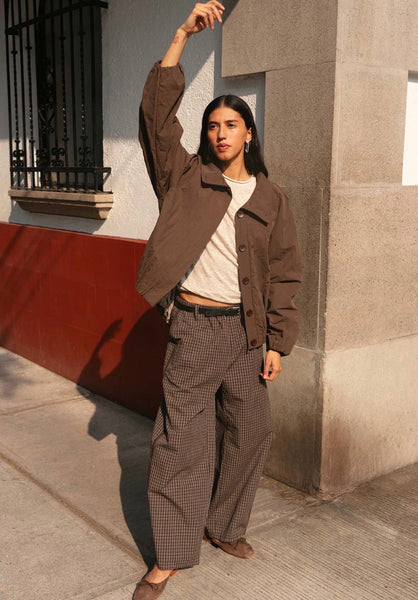 Gabe Lounge Pant CACAO CHECK