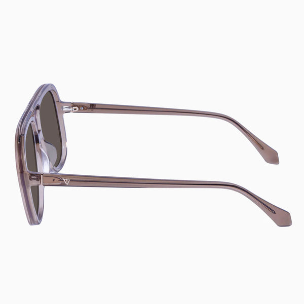 Bang TRANSPARENT MOCHA w. ROSE GOLD METAL/ BROWN LENS